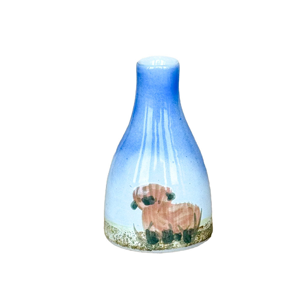 Highland Cow Bottle Vase Small