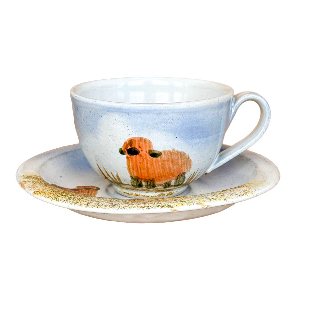 Highland Cow Cup & Saucer