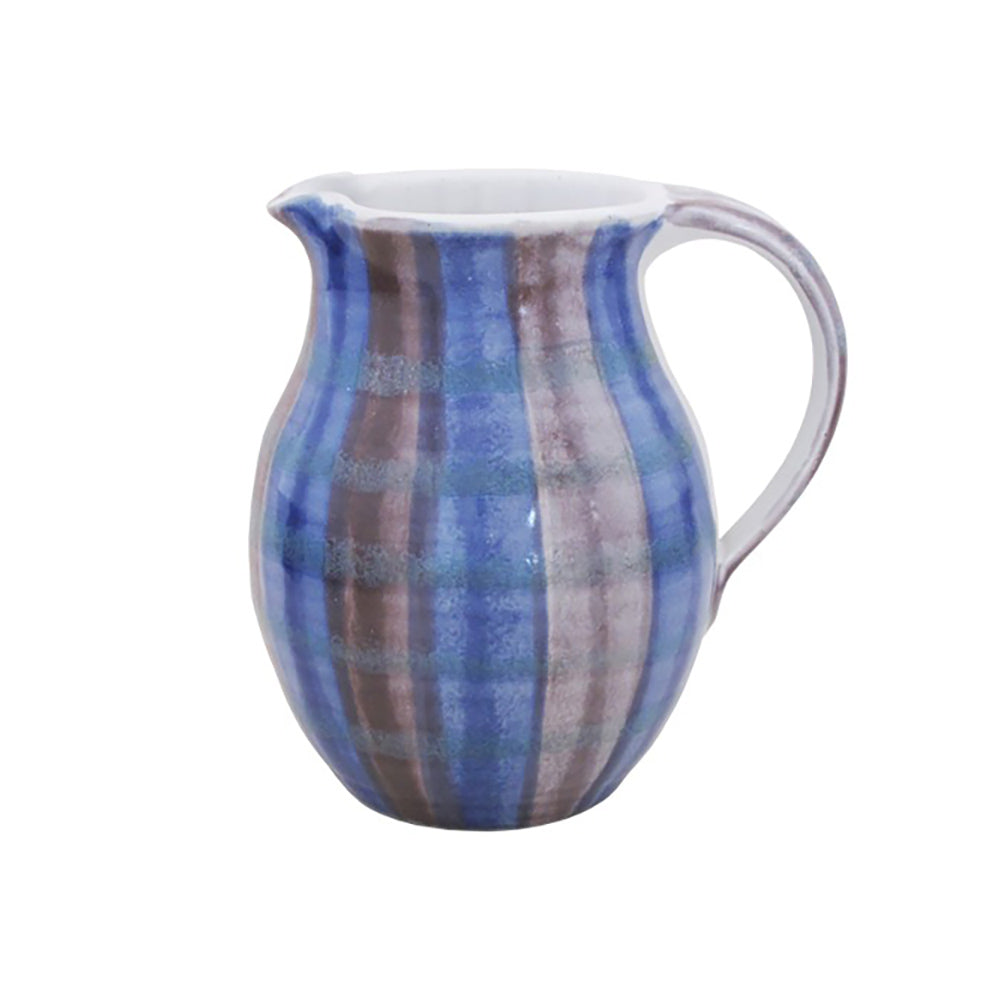 Tartan Curvy Water Jug