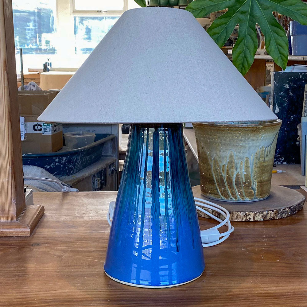 Uig Blue Straight Lamp