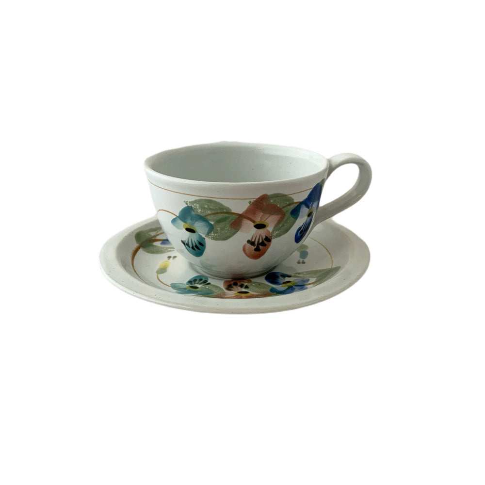 Clematis Cup and Saucer