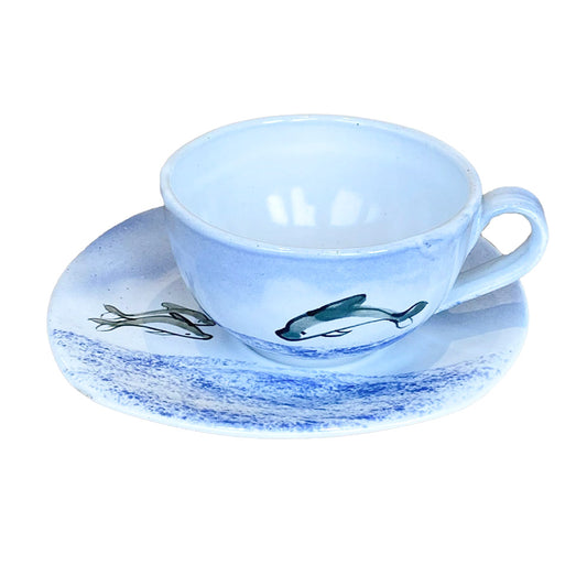 Dolphin Breakfast Cup and Saucer