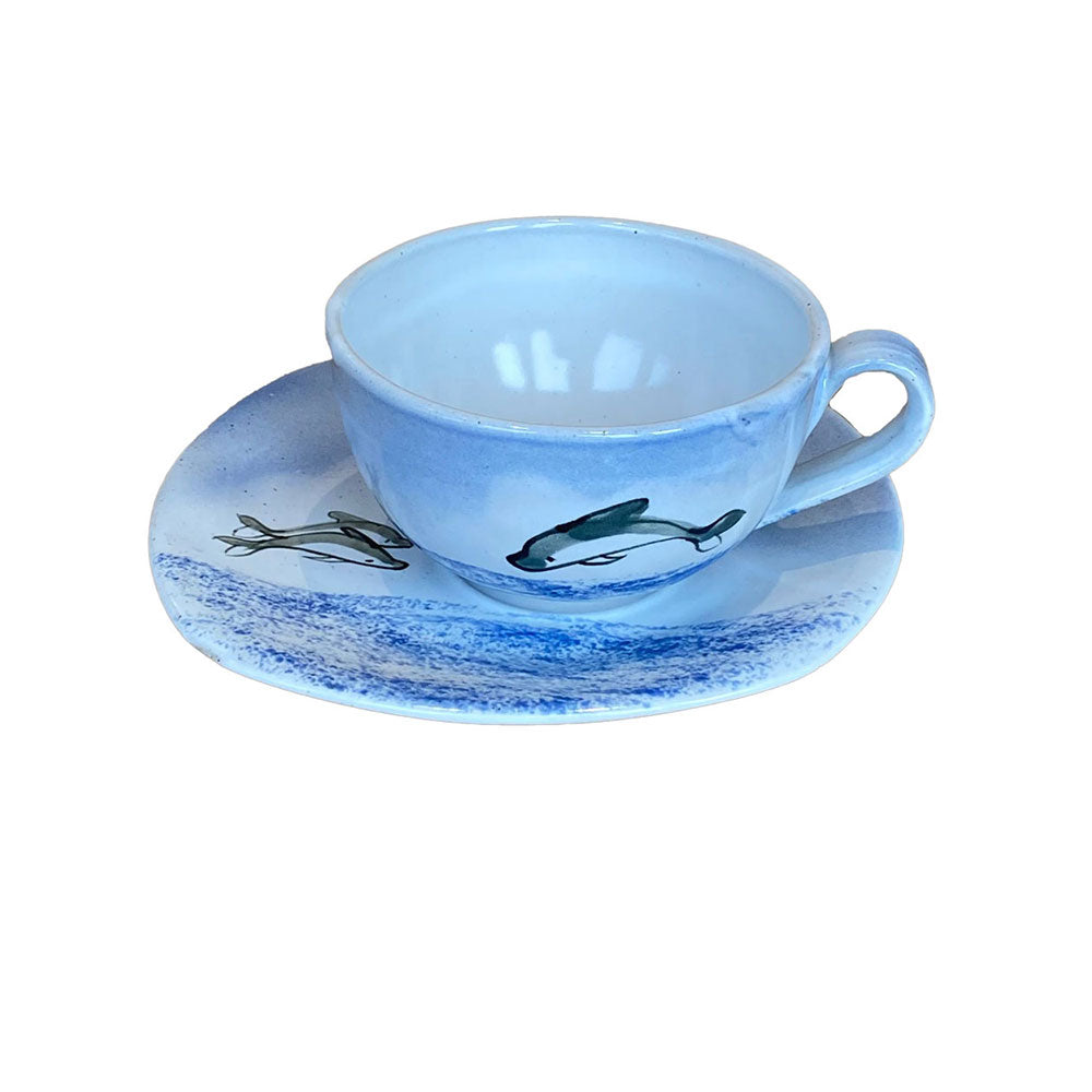 Dolphin Breakfast Cup and Saucer