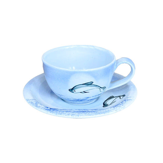 Dolphin Cup and Saucer