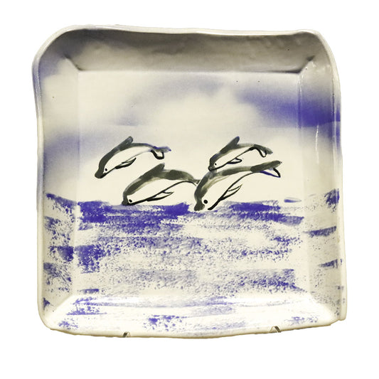 Dolphin Slab Dish - Square