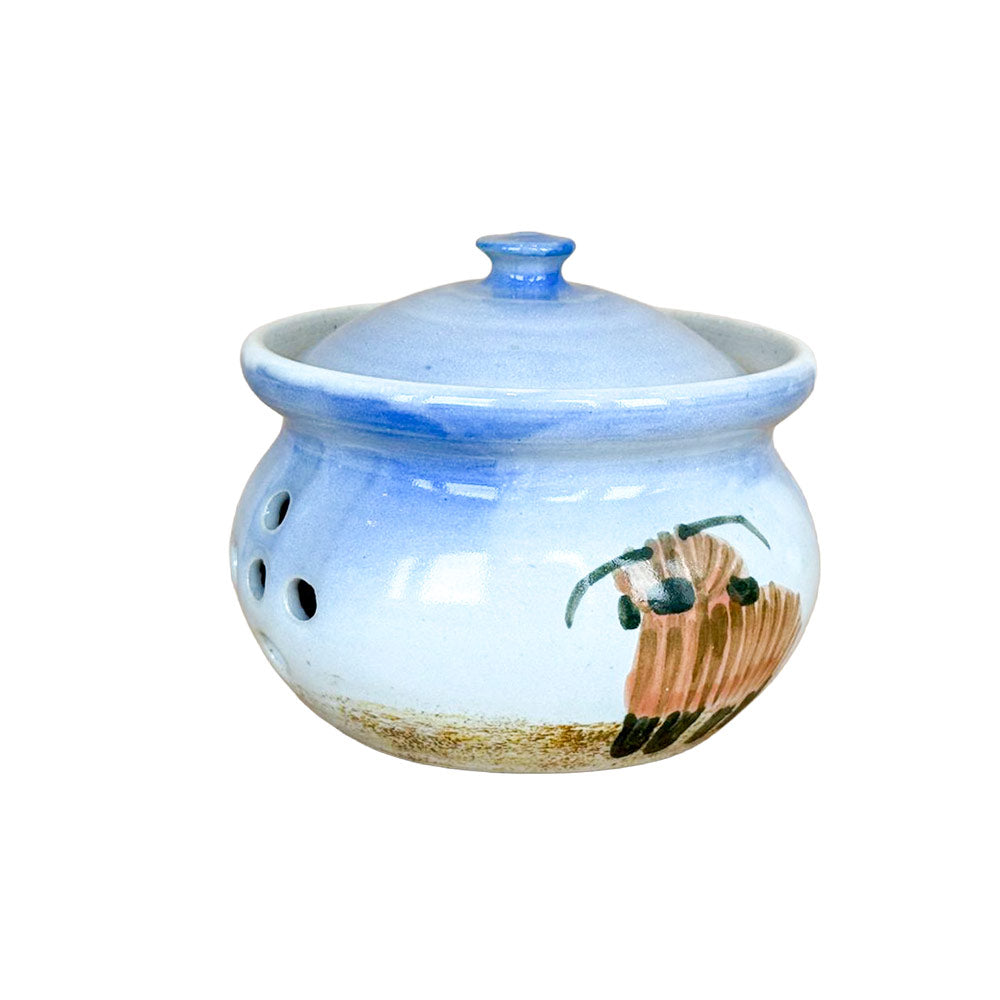 Highland Cow Garlic Pot