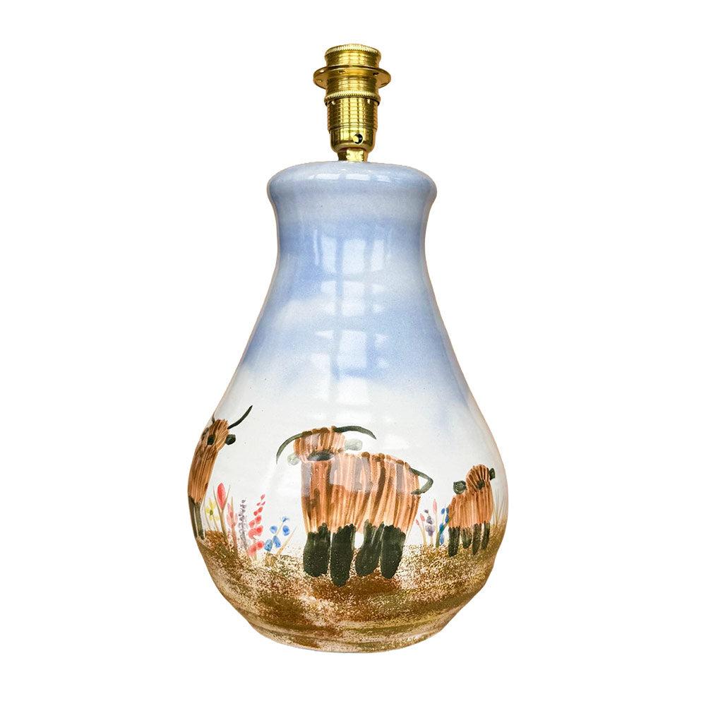 Highland Cow Curvy Lamp