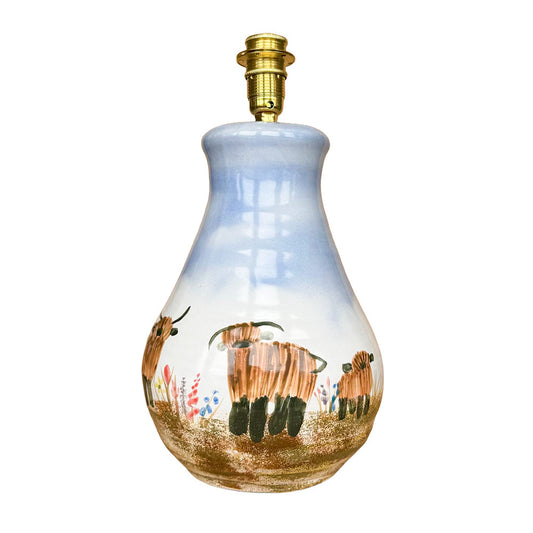 Highland Cow Curvy Lamp