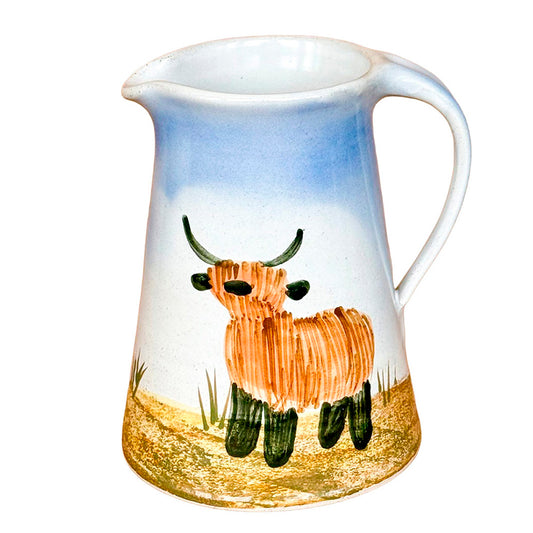 Highland Cow Straight Water Jug