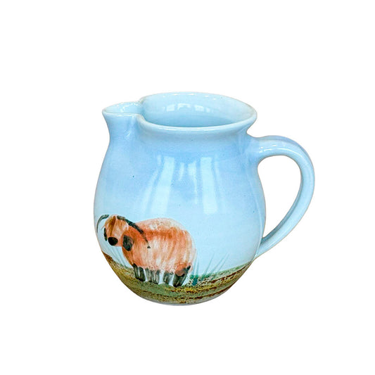 Highland Cow Curvy Milk Jug