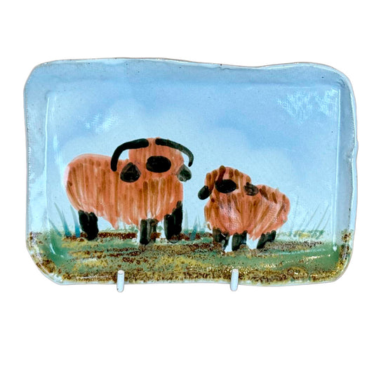 Highland Cow Slab Plate Small