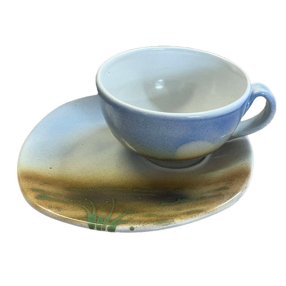 Skye Expressive Landscape Breakfast Cup and Saucer