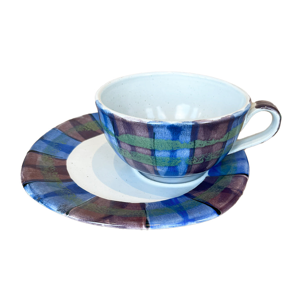 Tartan Breakfast Cup and Saucer