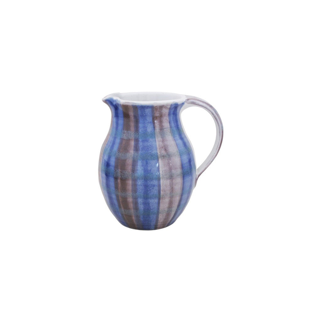 Tartan Curvy Water Jug