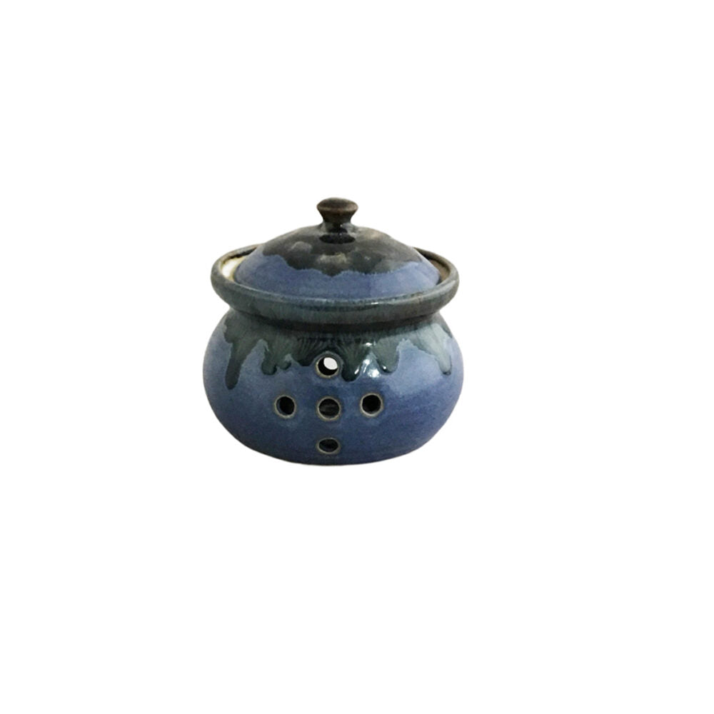 Uig Blue Garlic Pot